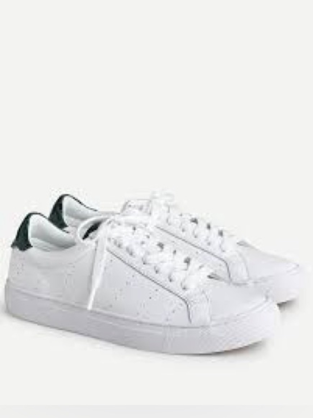J. Crew White and Black Sneakers